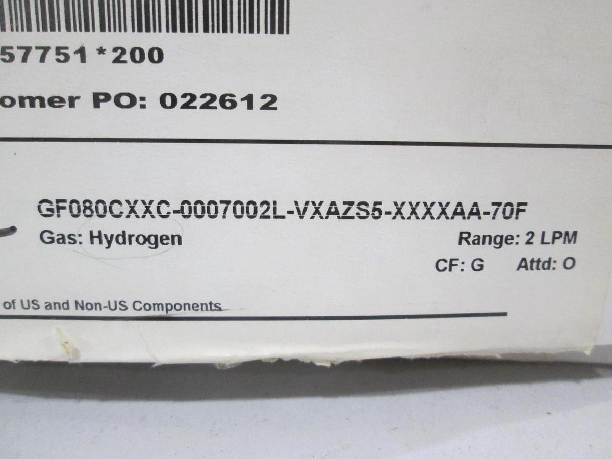 Brooks, GF080CXXC, 20000 ccm, 15-O2 Gas, Mass Flow Controller, New