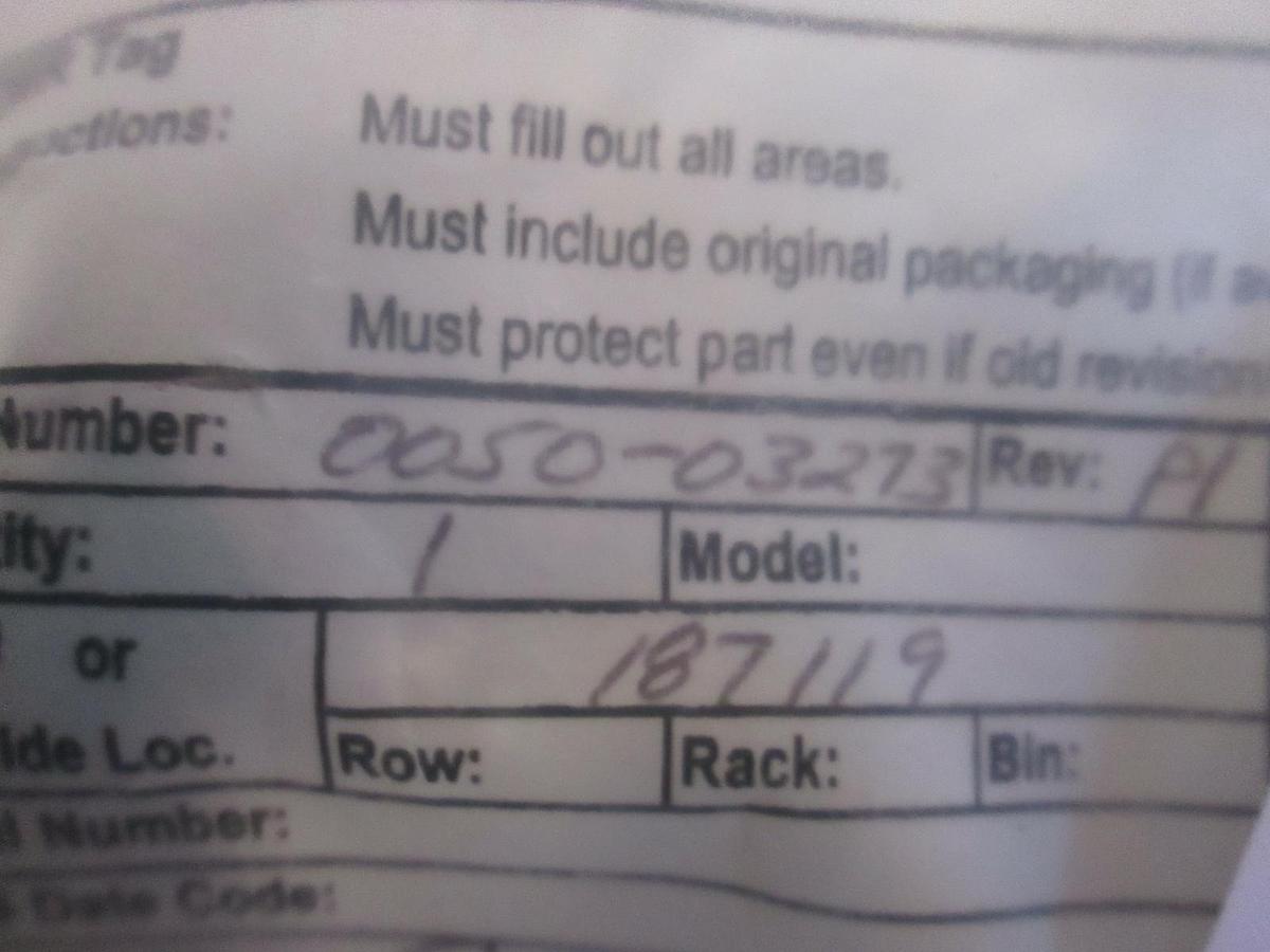 Used AMAT, 0050-03273, NBLL A-SIDE VENT LINE EP, New
