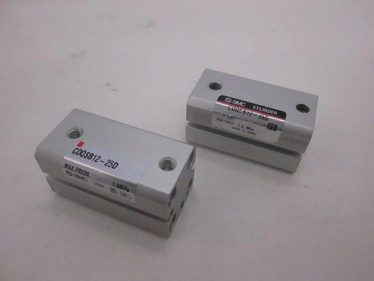 Used SMC, Compact Cylinder, CDQSB12-25D, Used, Lot of 2