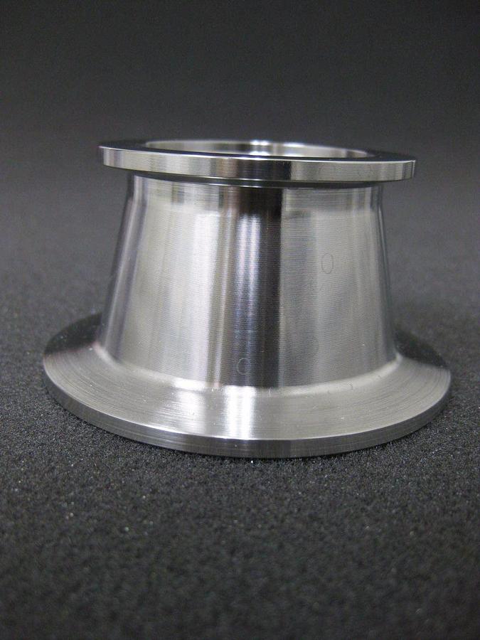 Stainless Steel Vacuum Tube Adapter NW40 to NW50, LOT of 3 NEW