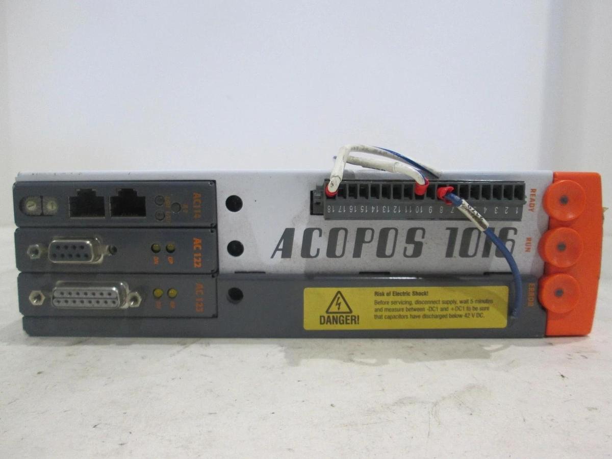 Used Acopos 1016, Servo Driver, BV1016.00-2 w/ AC114, AC122, AC123, Used
