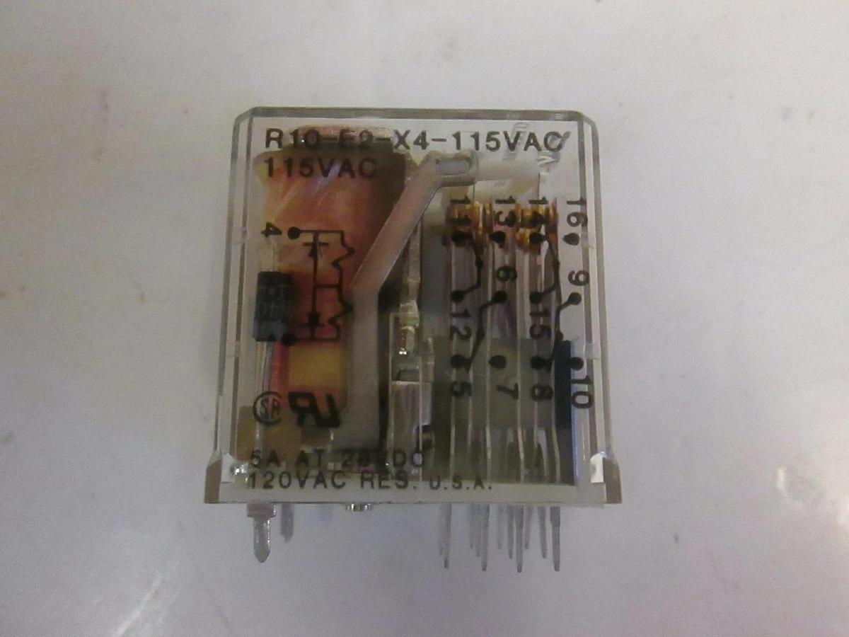 Used POTTER & BRUMFIELD R10-E2-X4-115V Relay, 5A, 28 VDC, Lot of 4, NIB