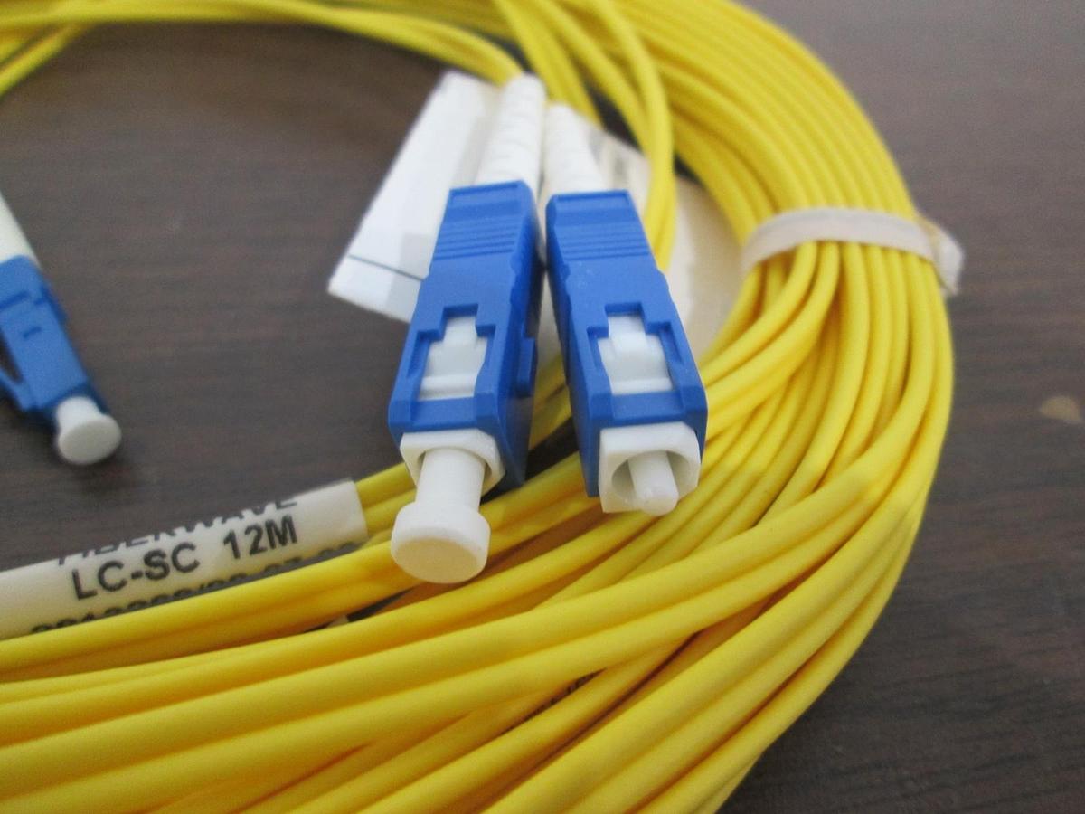 Used FiberWave Corp., LC-SC SM DUP 12 Meter, Fiber Optic Cable, Used