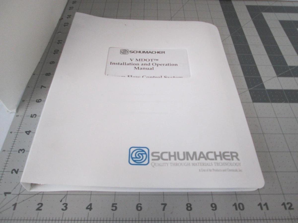 Used Schumacher, 9901-00, VMDOT, Installation and Operation Manual, Used