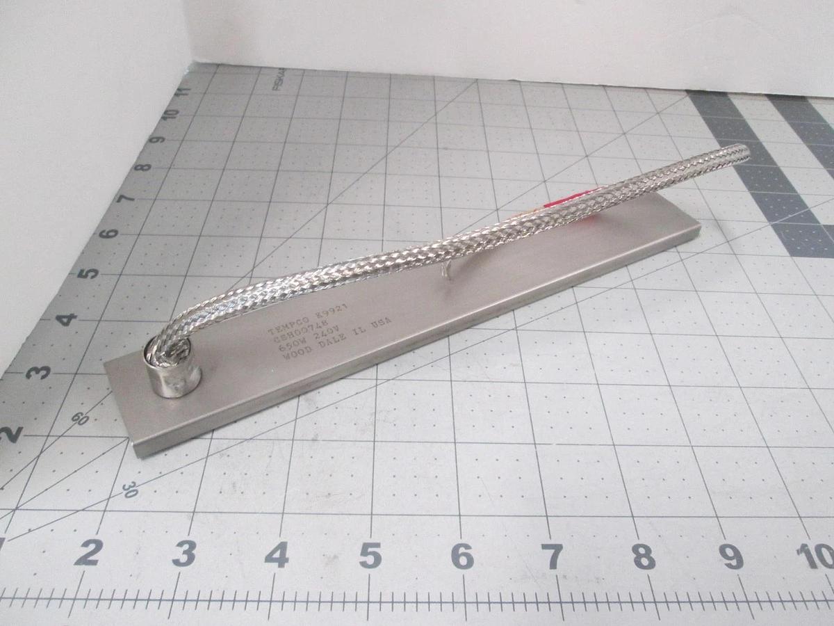 Tempco, K9921, Heater Strip, Channel, 650W, 240V w/ 2 Wire Leads, New