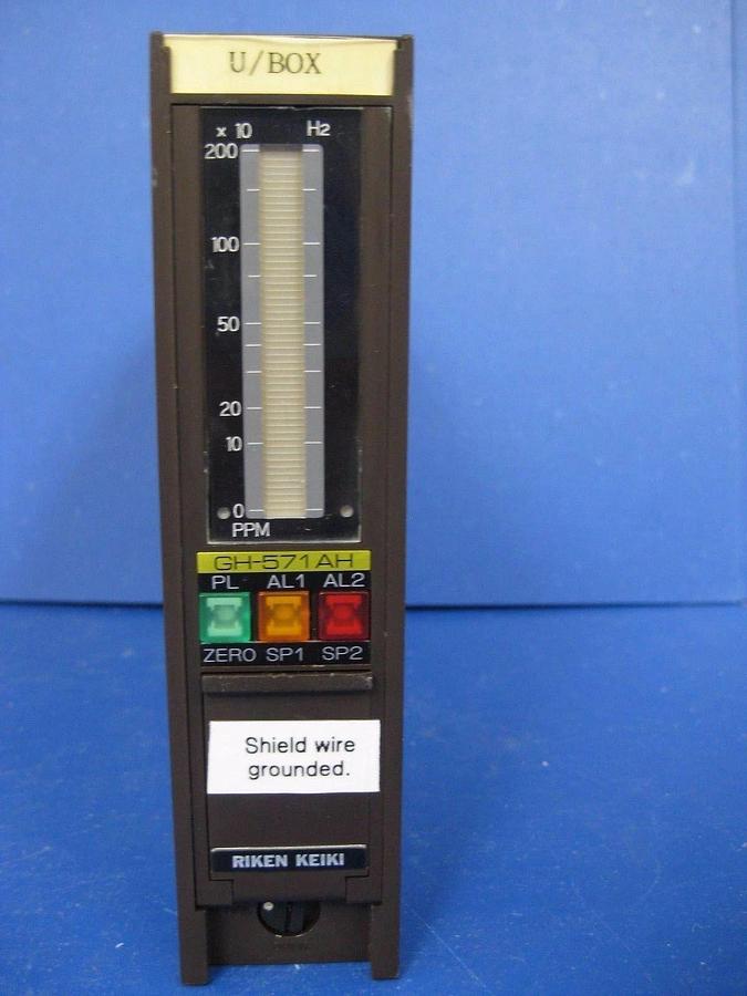 Used Riken Keiki GH-571AH Gas Indicator Alarm System , 0-2000ppm, USED