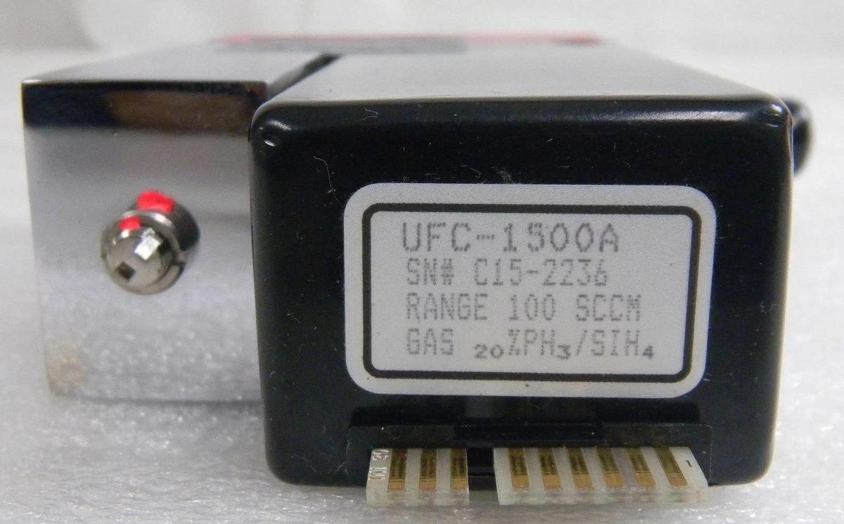 Used Unit UFC-1500A, Mass Flow Controller, Gas- SIH2CL2, Range- 75 SCCM, 1/4" M I/O