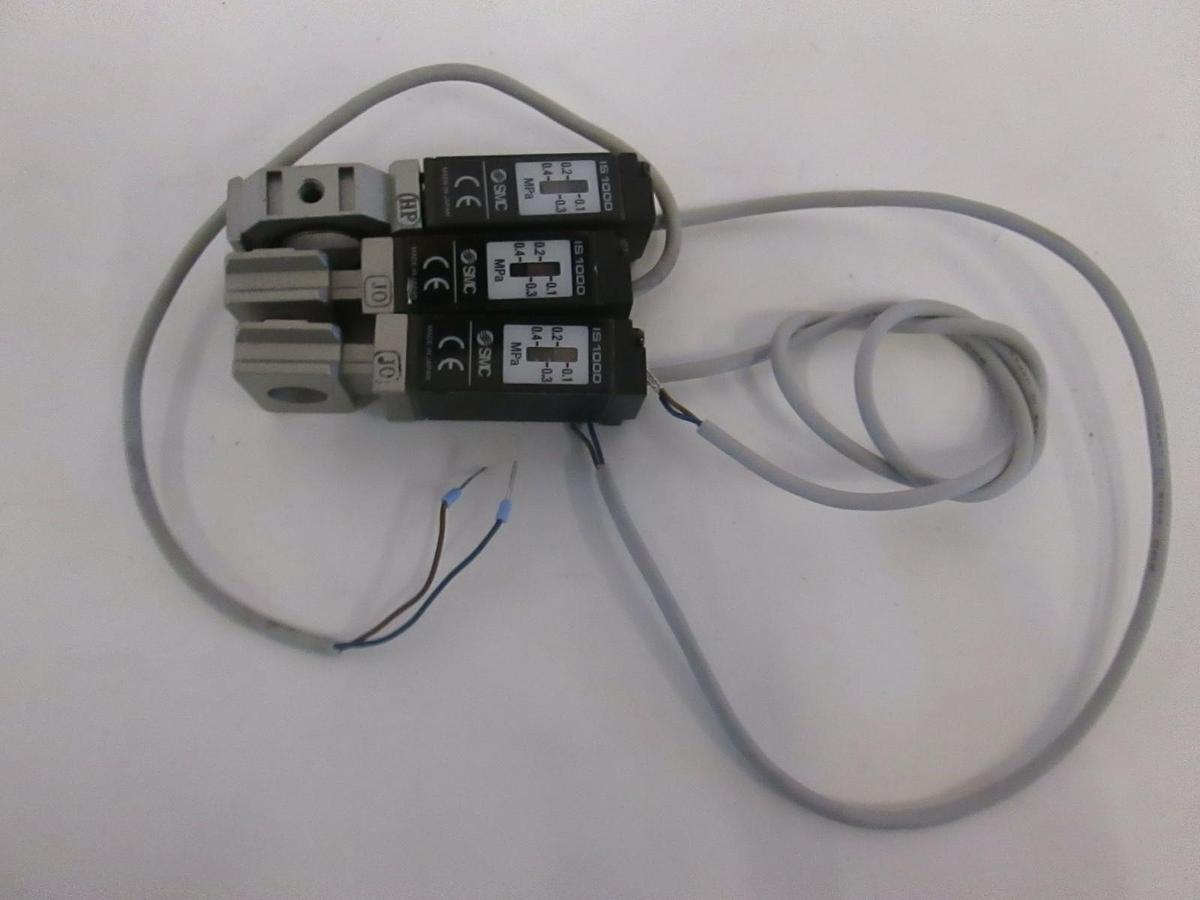 Used SMC, Pressure Switch Sensor, IS1000, Used, Lot of 3