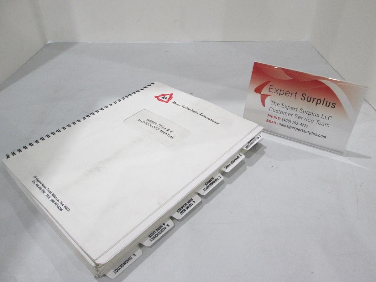 Used BTU International, Model 7351A & C, Maintenance Manual, Used