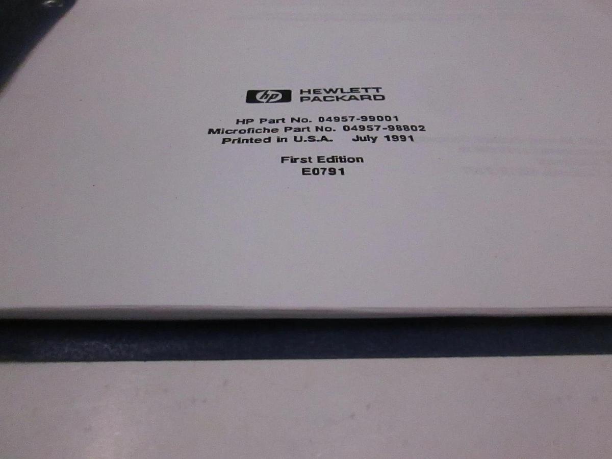 Used HP 4957A Protocol Analyzer Data Communications Test Library, Used