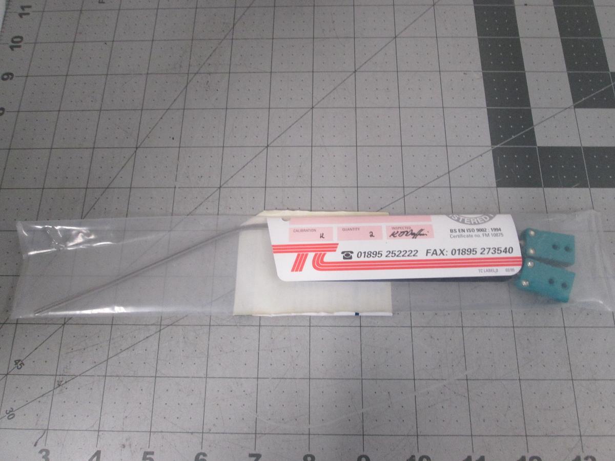 Trikon Tecgnologies, 572045, Type K Thermocouple, 250MM, New Qty 2