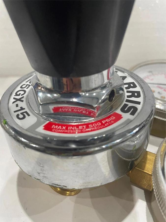 Used Harris, 25GX, Gas Regulator Assy w/ 2 Gauges, Used