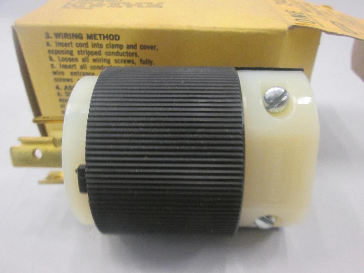 Hubbell, One 2421, Insulgrip Twist-Lock Cap, 3 Pole, New