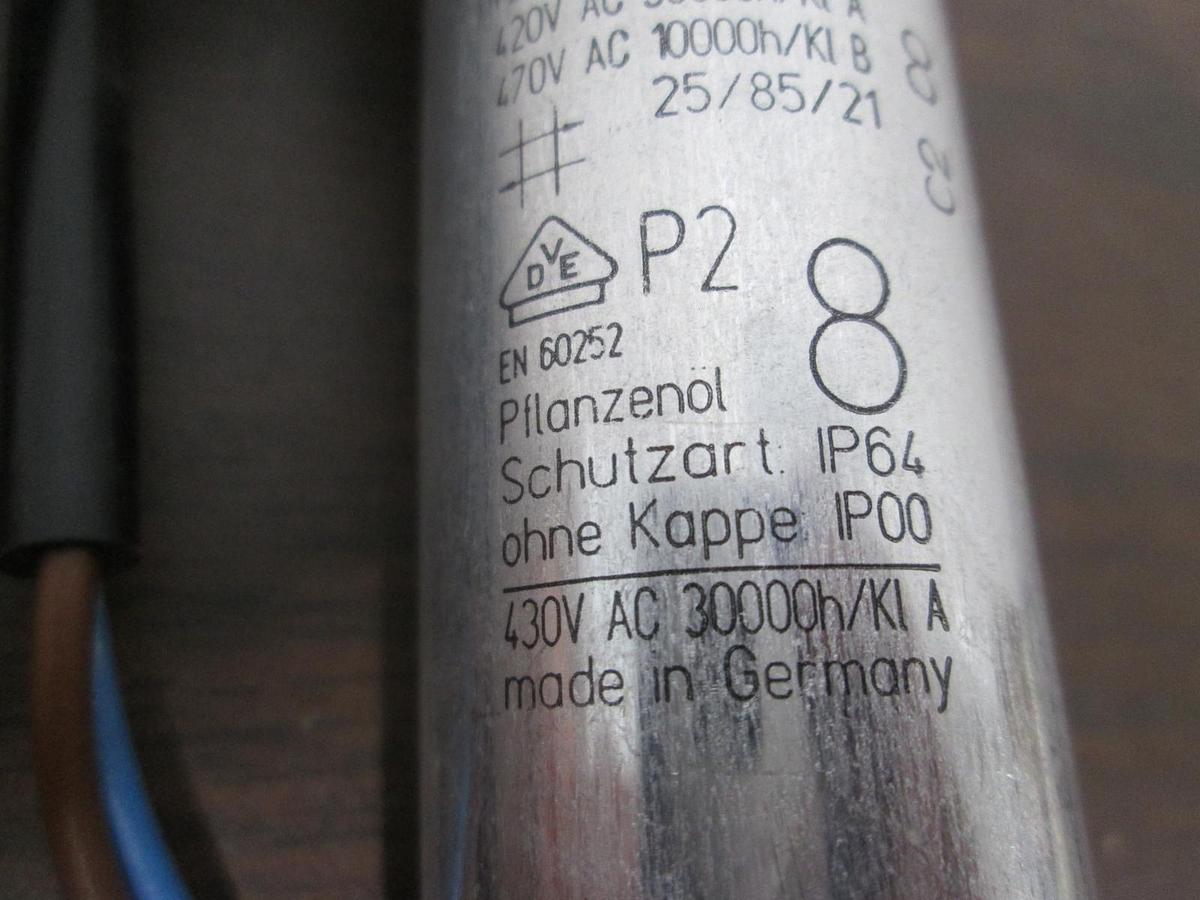 Used Pflanzenol Schutzart, MKB MKP, 8/500 Capacitor, Used, Lot of 3