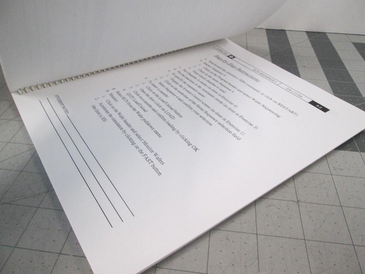 Used AMAT, Precision 5000, Training Simulator, Exercise Book, Used