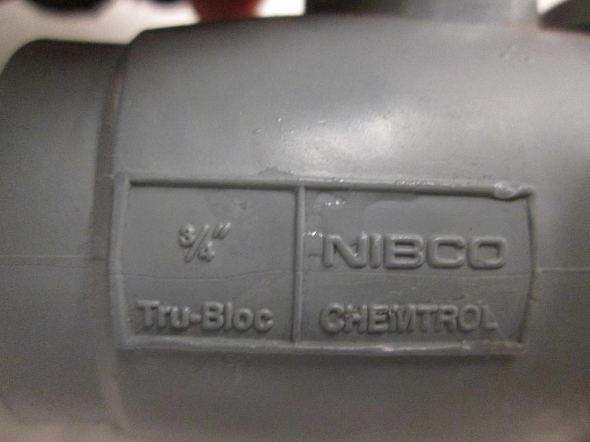 Used Chemtrol, 3/4" Nibco Tru-Bloc Single Union Valve, Used