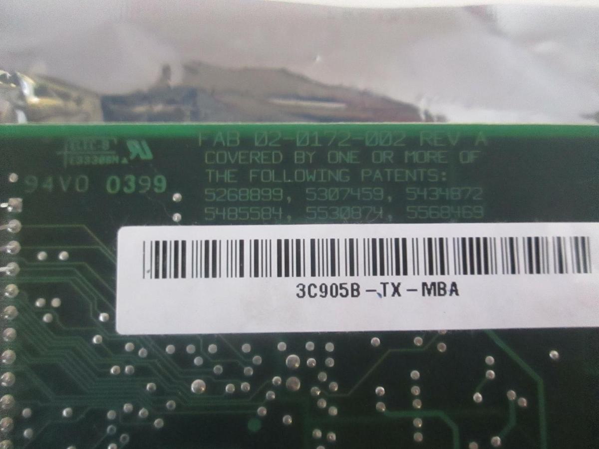 Used 3COM, Ethernet Adapter, 10/100BASE-TX, Used
