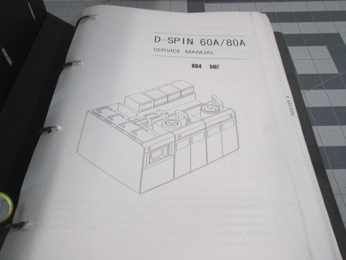 Used Screen, D-Spin 60A, Service Manual, Used