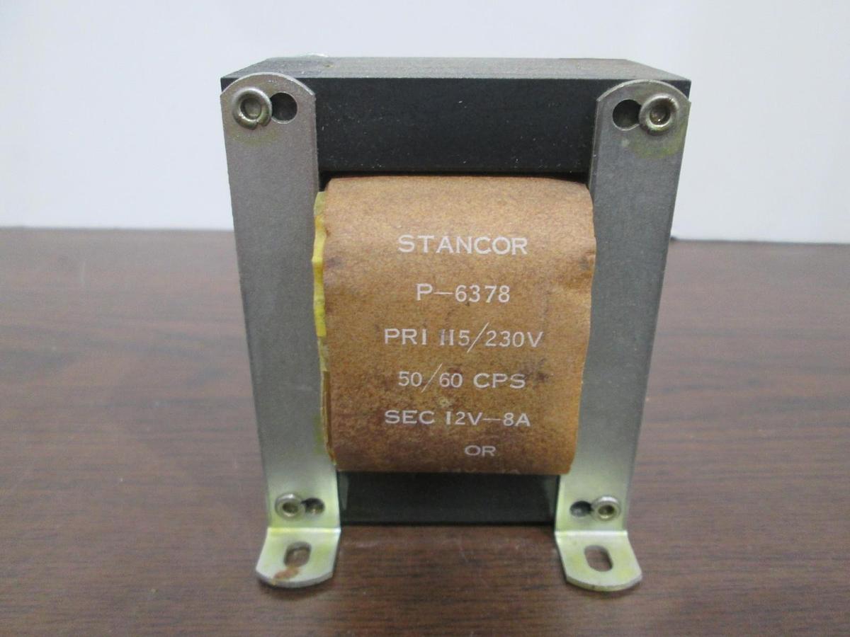 Used Stancor, P-6378, Power Transformer, 12V-8A, Used
