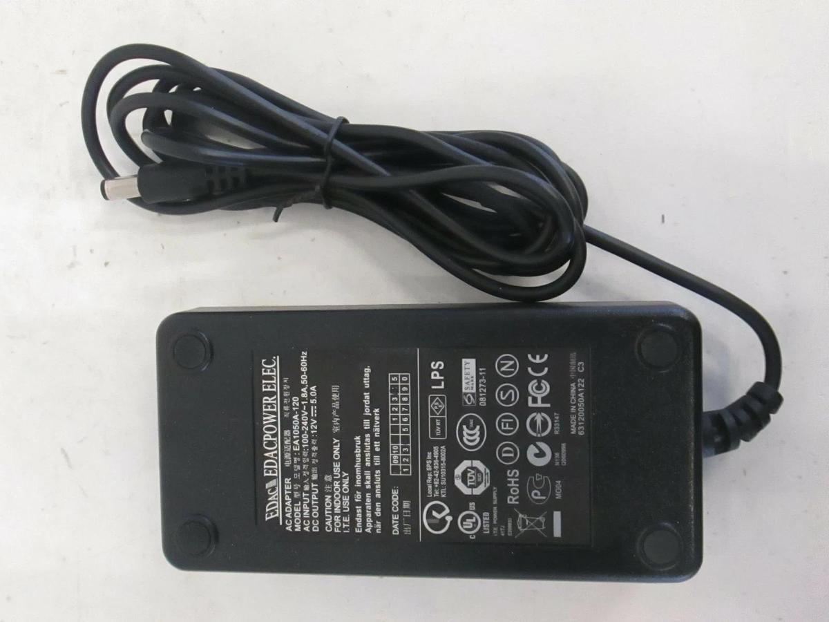 Used EDAC Power, Power Adapter with Cord EA1050A-120, Used