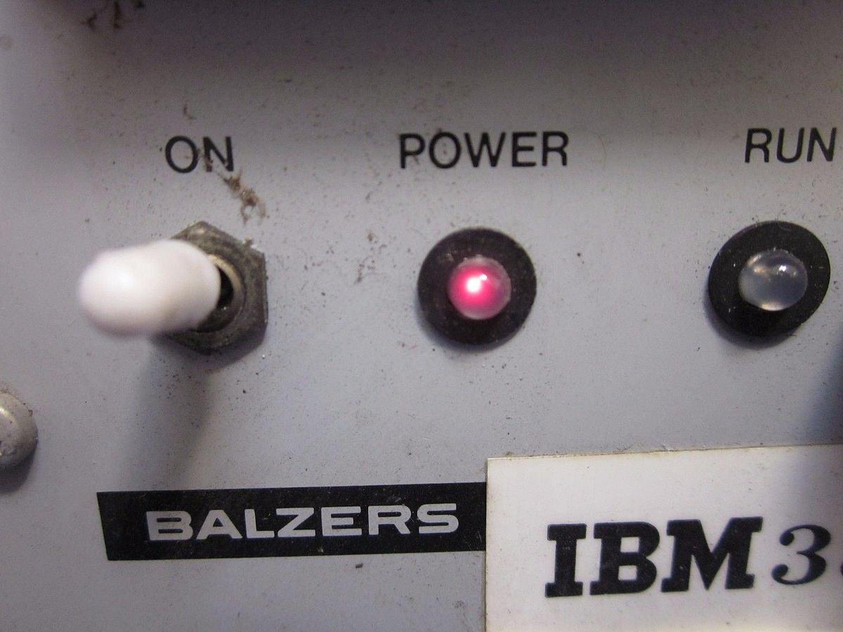 Used Balzers RVG 060 Throttle Valve Control BGM 46, Used