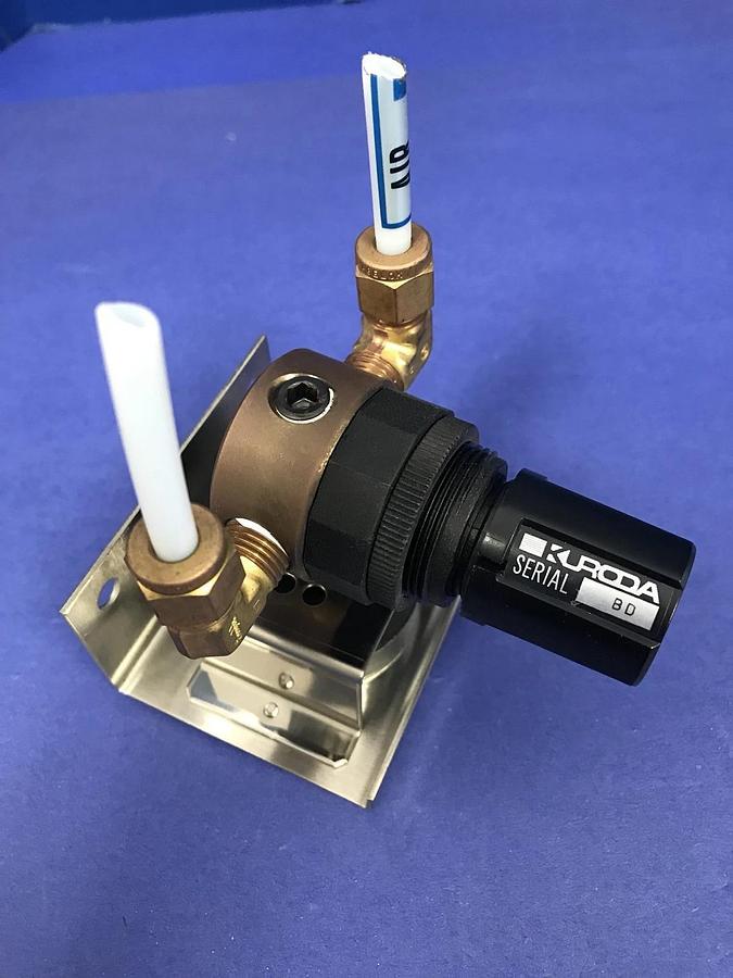 Used TEL Kuroda Regulator Assembly with 0-10 kg/cm2 Gauge