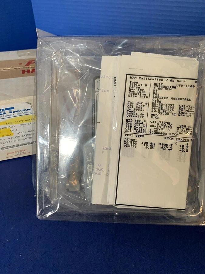 Used Unit UFM-1160 Mass Flow Meter, He, 3 SLM, 1/4", Rfrb