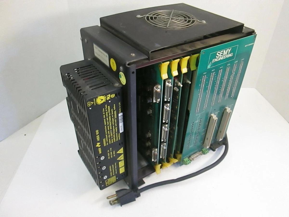 Used Semy Engineering PCB Mypro 1 Cage MYP 9010003, Weir HSS-100 Power Supply