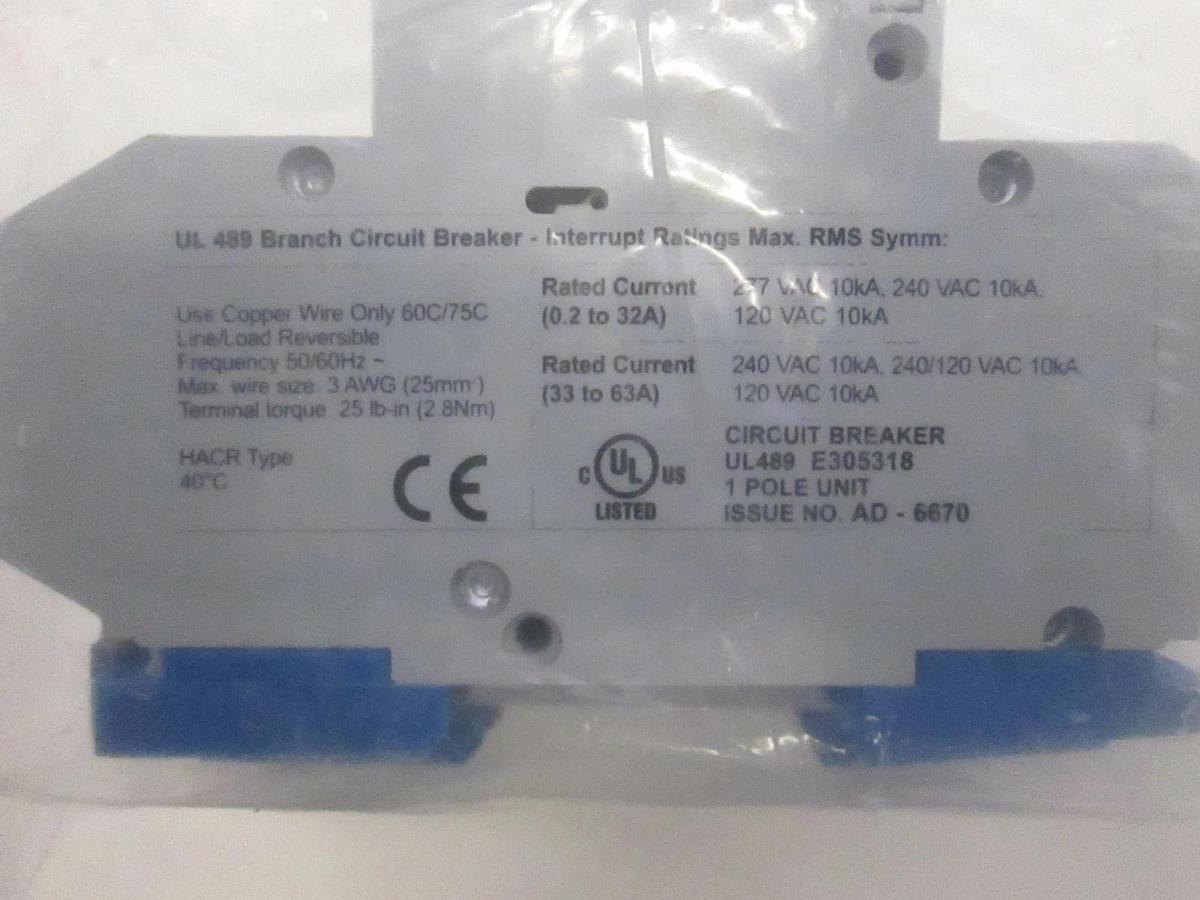 Used Altech, UL 489 Branch Circuit Breaker, Used, Lot of 3