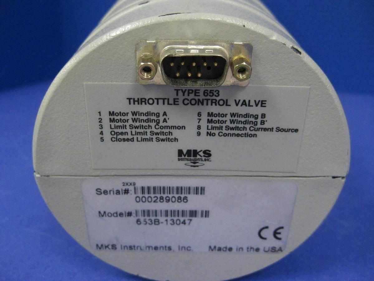 Used MKS 653B-13047 Throttle Control Valve with Motor, ISO 80 flange, ready to instal