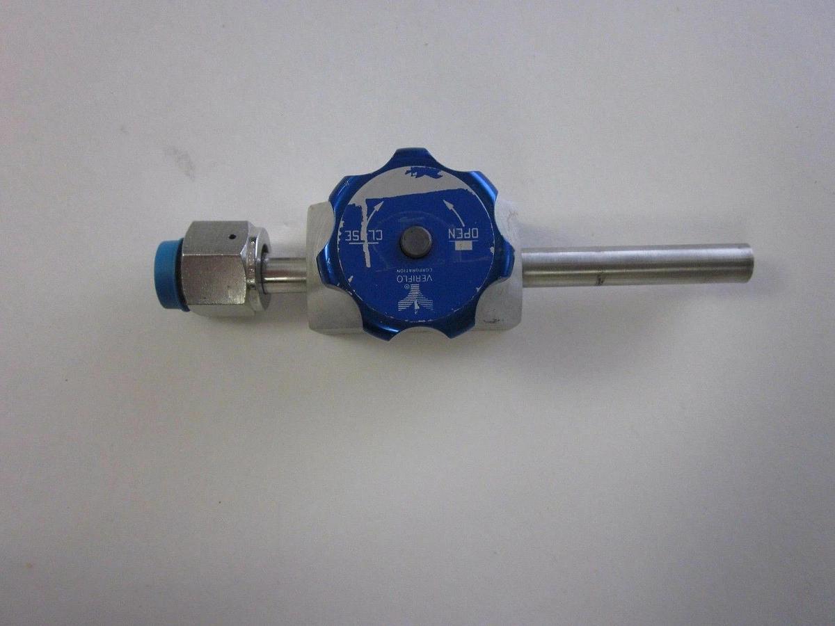 Used Veriflo 935VCR8FTS8XYK High Flow Valve, High Purity, 1/2"Tube x 1/2"FVCR
