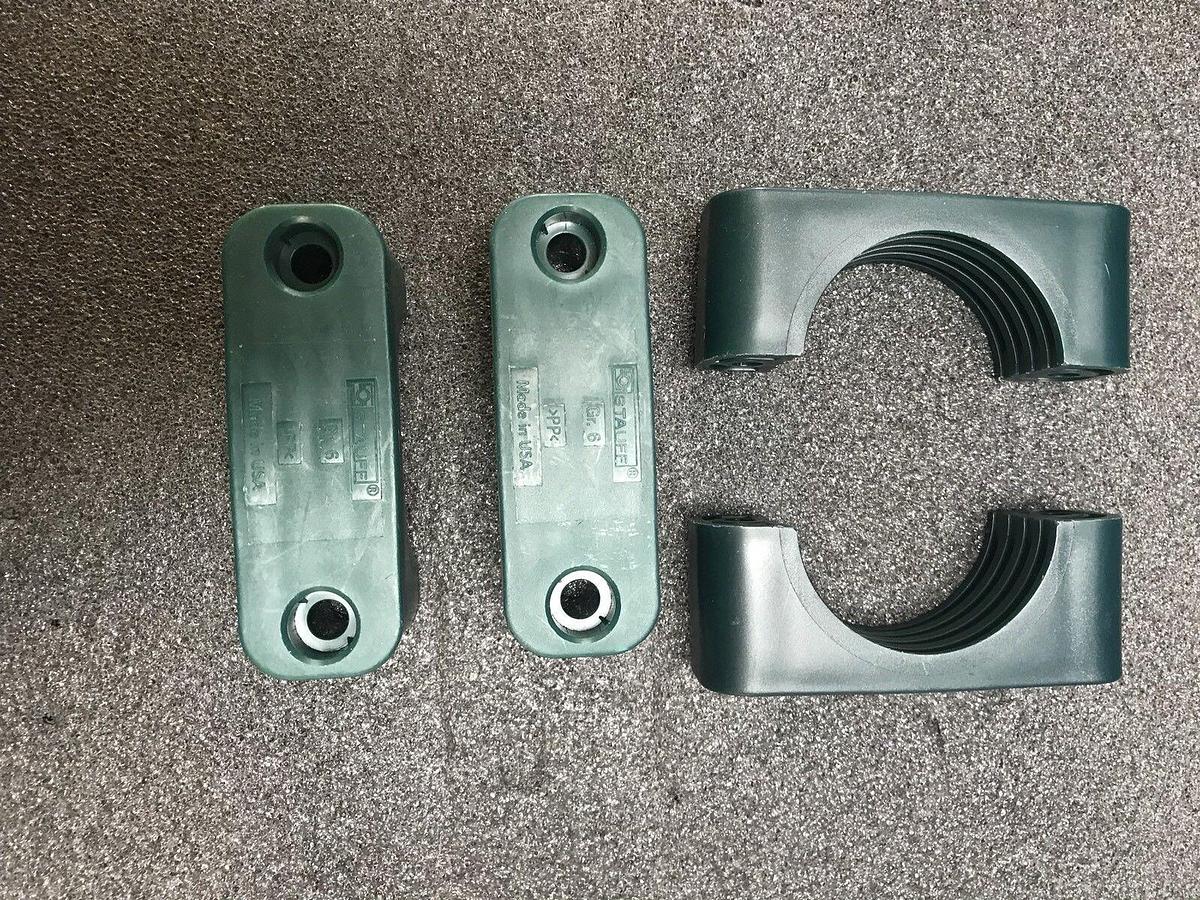 STAUFF 650,8PP Green Polypropylene Clamp Body, Lot of 20 Sets