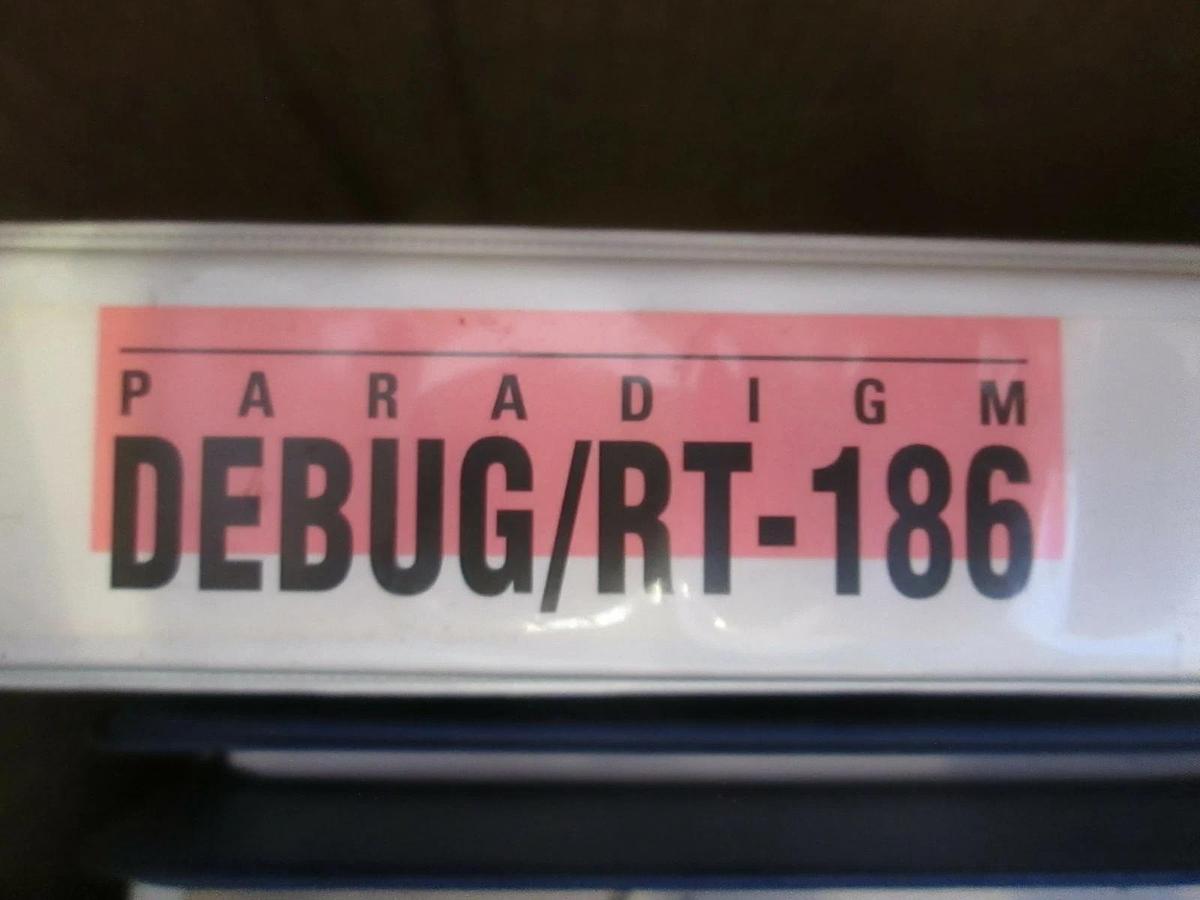 Used Paradigm DEBUG/RT-186 User's Guide with Floppy Disks, Used