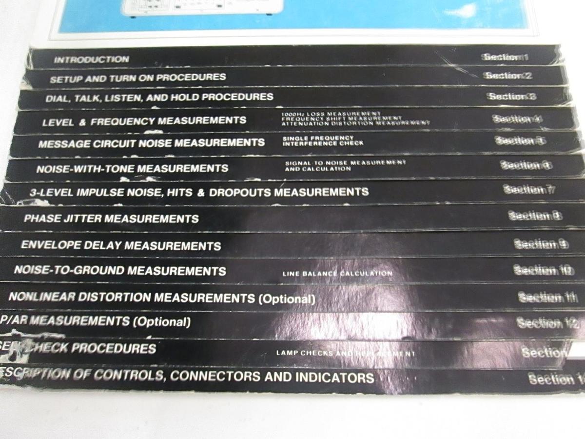 Used HP 4940A Transmission Impairment Measuring Set Operating Instructions, Used