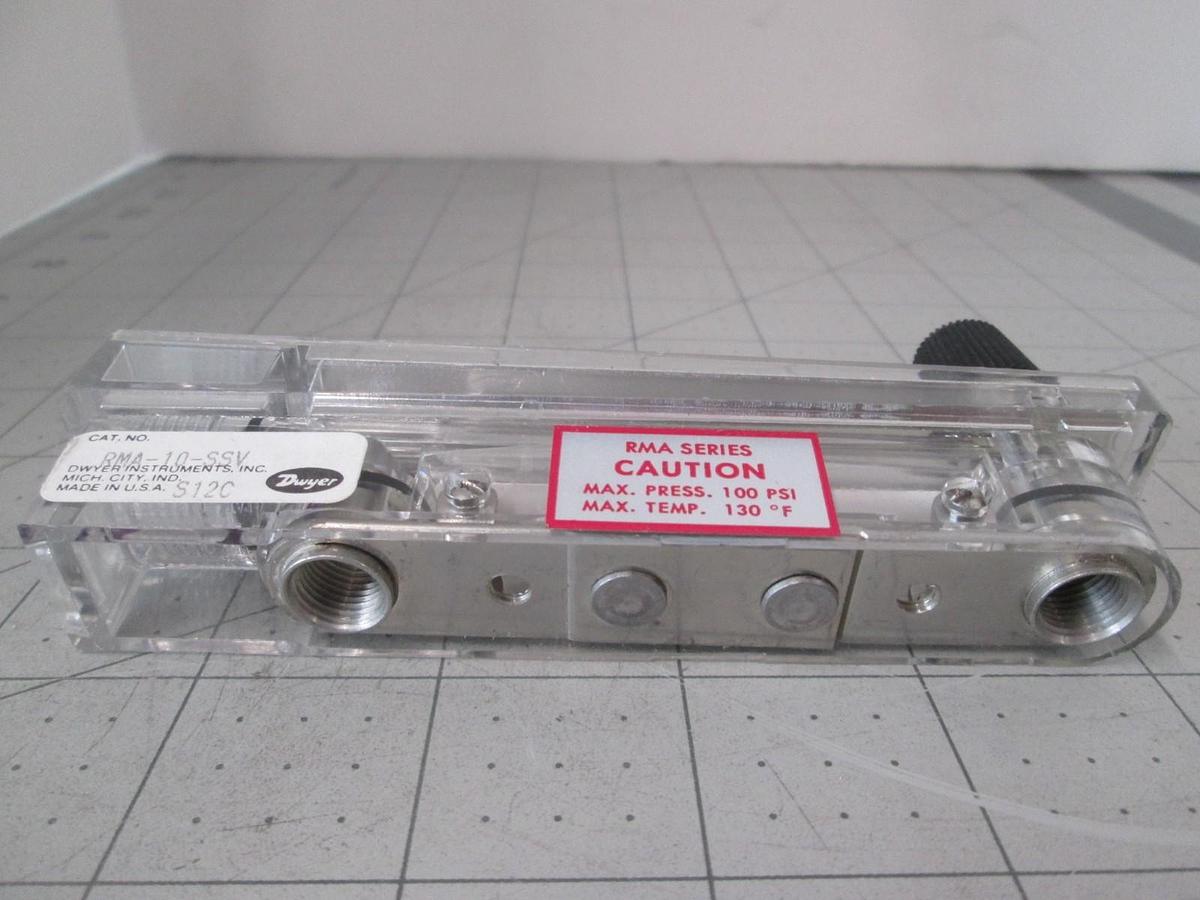 Used Dwyer RMA-10-SSV, 0-200 SCFH Air, New