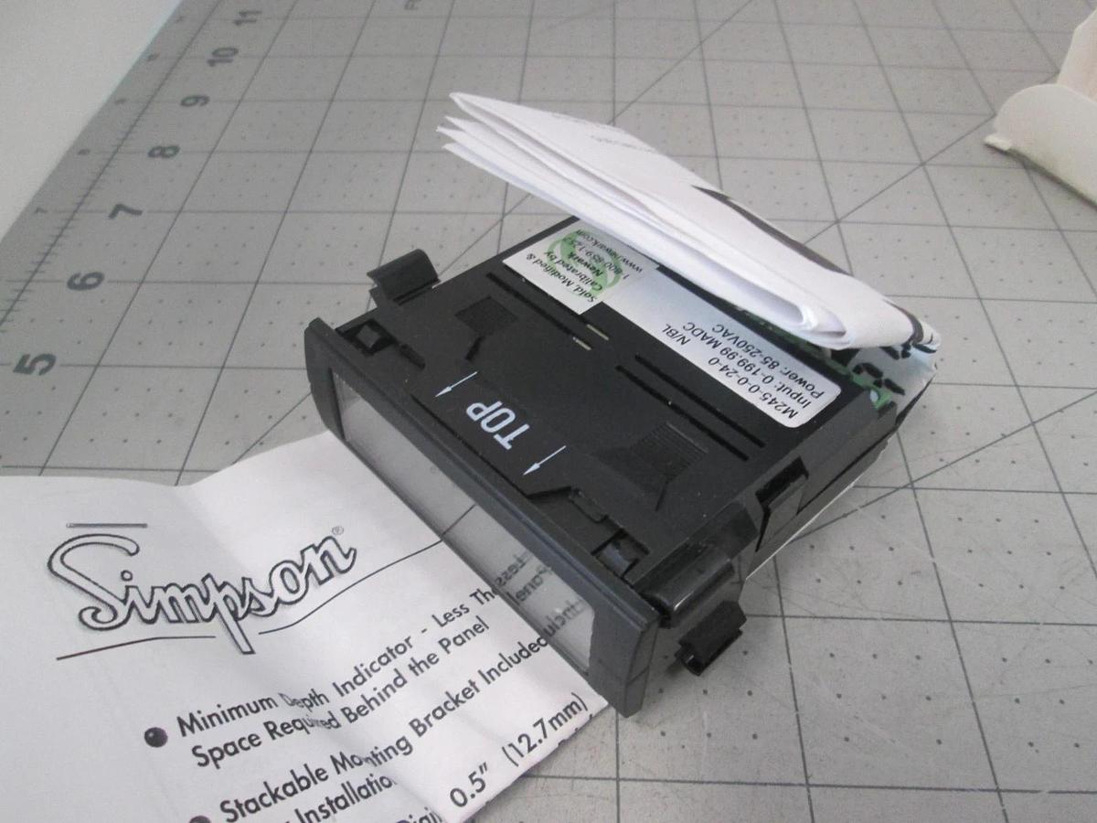 Simpson, Panel Meter, M24500240, New