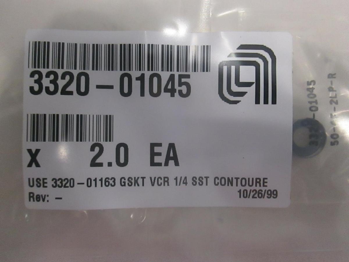 Used AMAT, Gasket VCR 1/4 SST Contoure, 3320-01045, Used, Lot of 2
