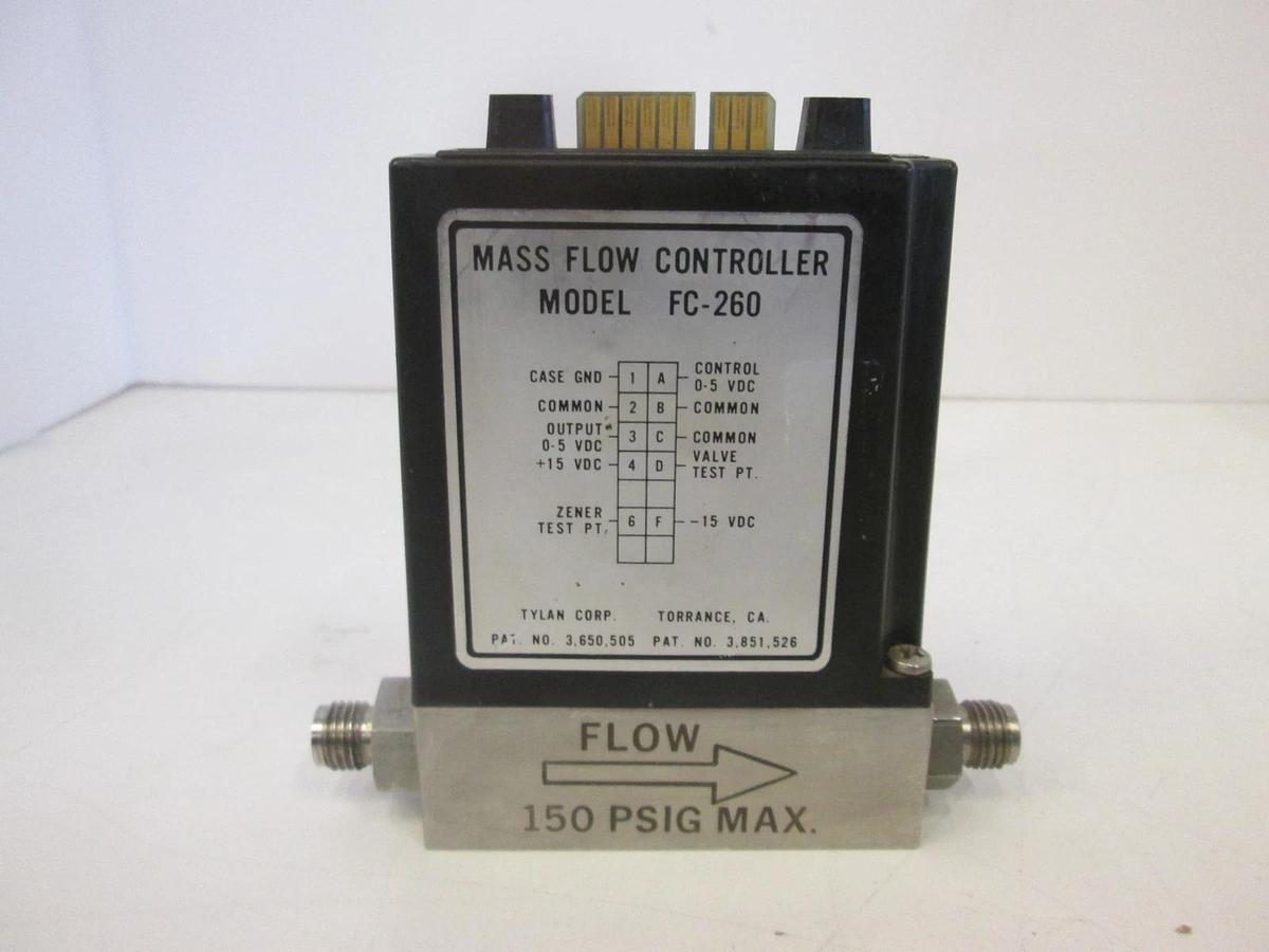 Used Tylan, FC-260, Mass Flow Controller, HCL, 100 SCCM, Used
