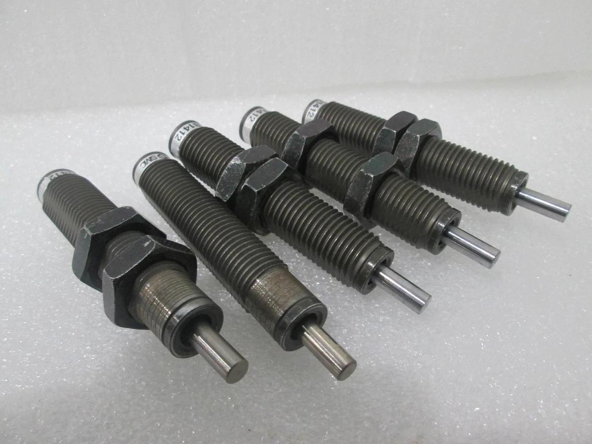 SMC, RB1412, Pneumatic Shock Absorber, New, Lot of 5
