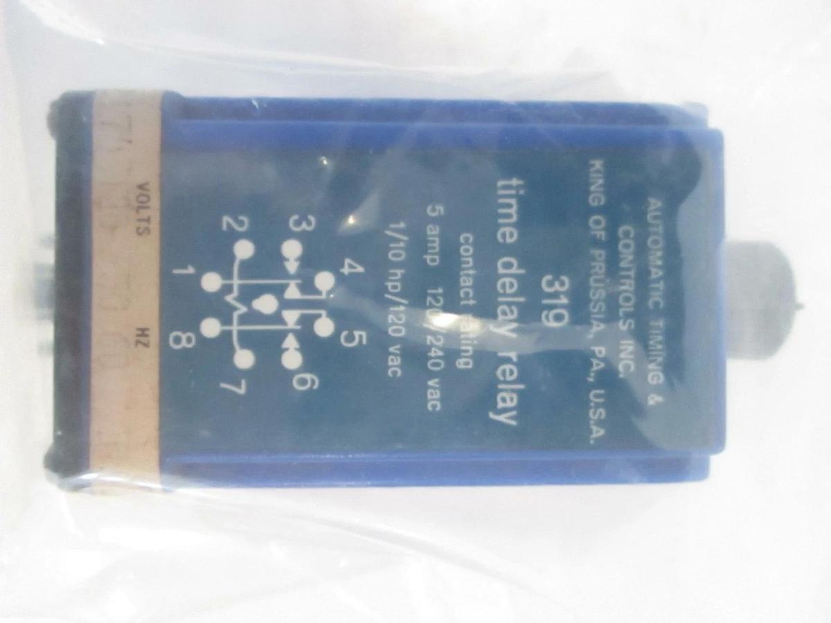 Used ATC 319 Time Delay Relay 5 Amp 120/240 VAC, Used
