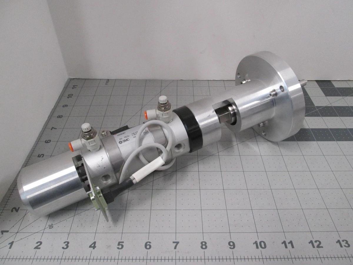 Used SMC, US30387, Pneumatic Cylinder, Mas Press 145 PSI, 1.00 MPA, Used