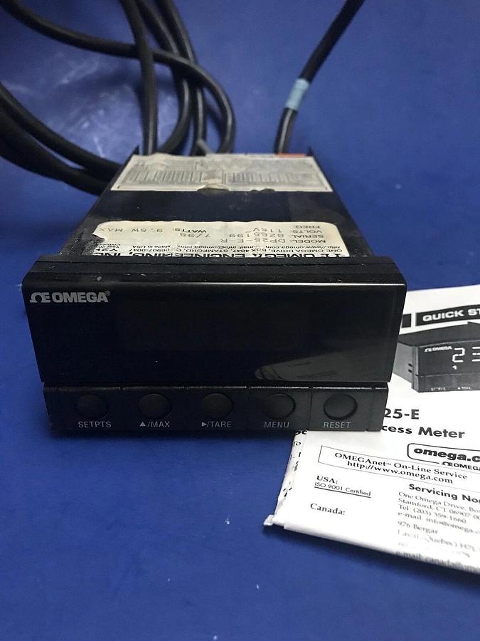 Used Omega DP25-E-R Panel Meter and Controller w/ Dual Alarms, Used