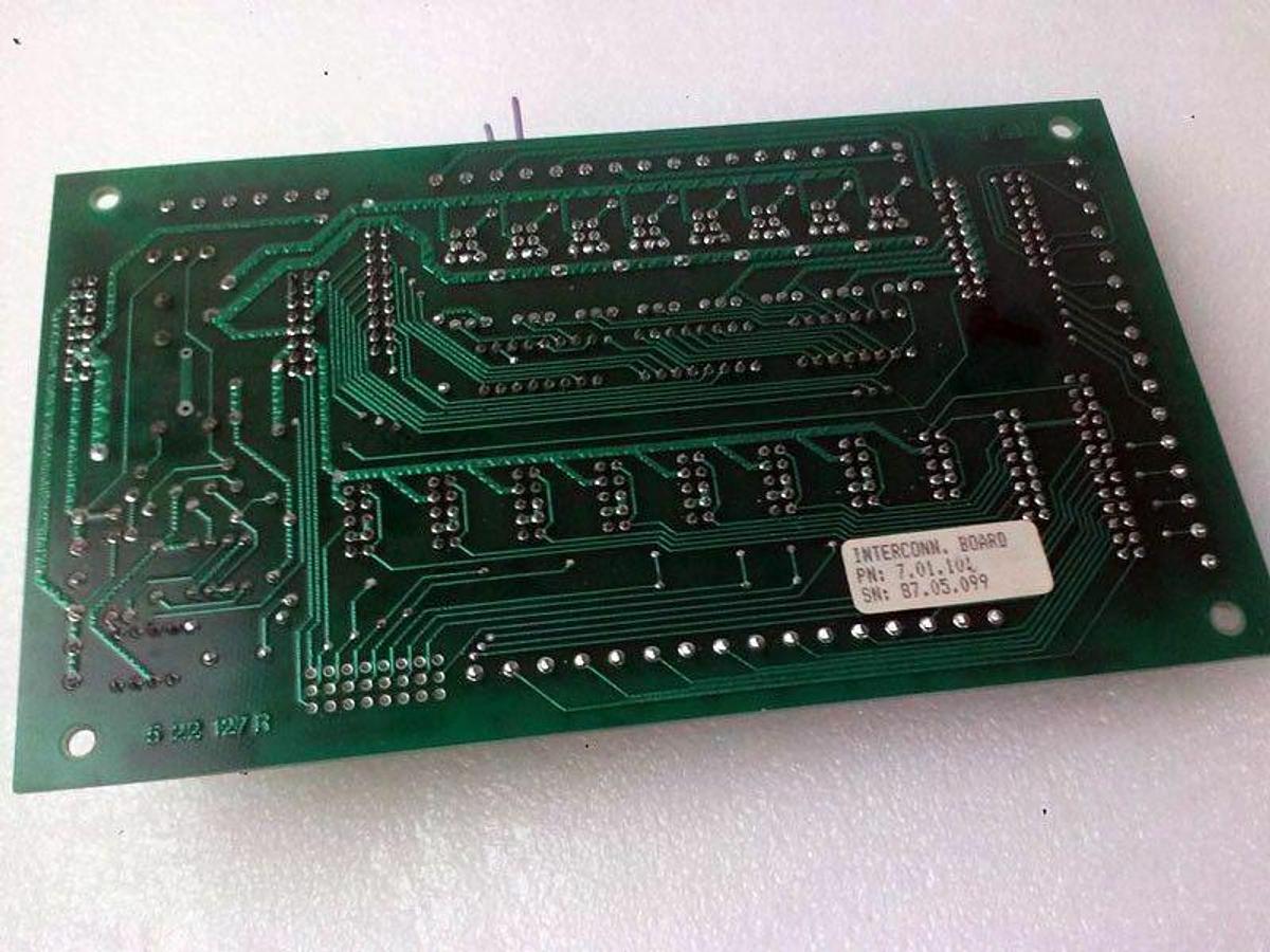 Used Tempress 522127 Gas Interconnect Board Part No 7.01.104, DPC diffusion furnace