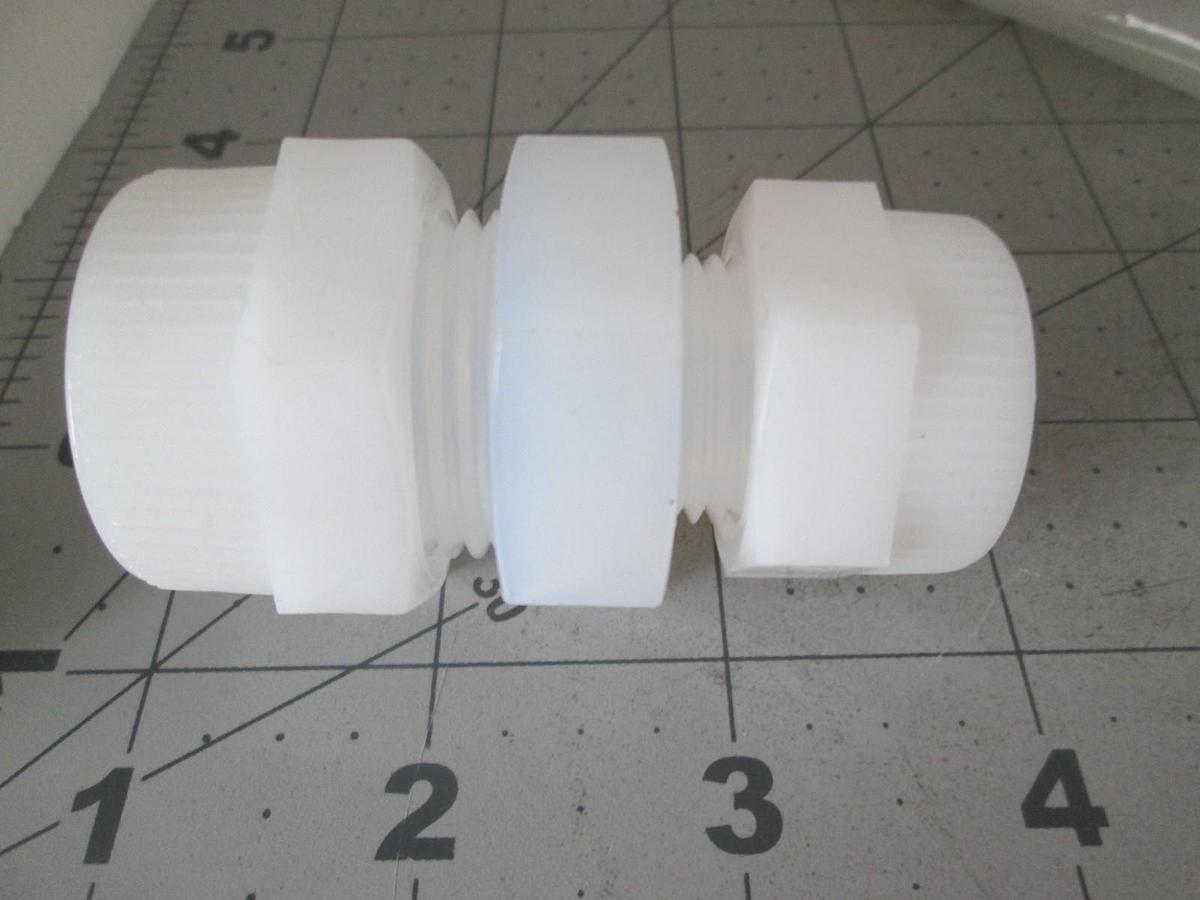 Mace, Union Teflon Valve, 747-2812, 3/4T x 1/2T, New, Lot of 2