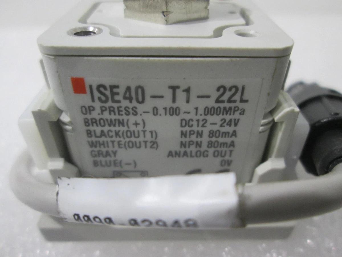 SMC, ISE40-T1-22L, Pressure Sensor, .100-1.000MPa, New