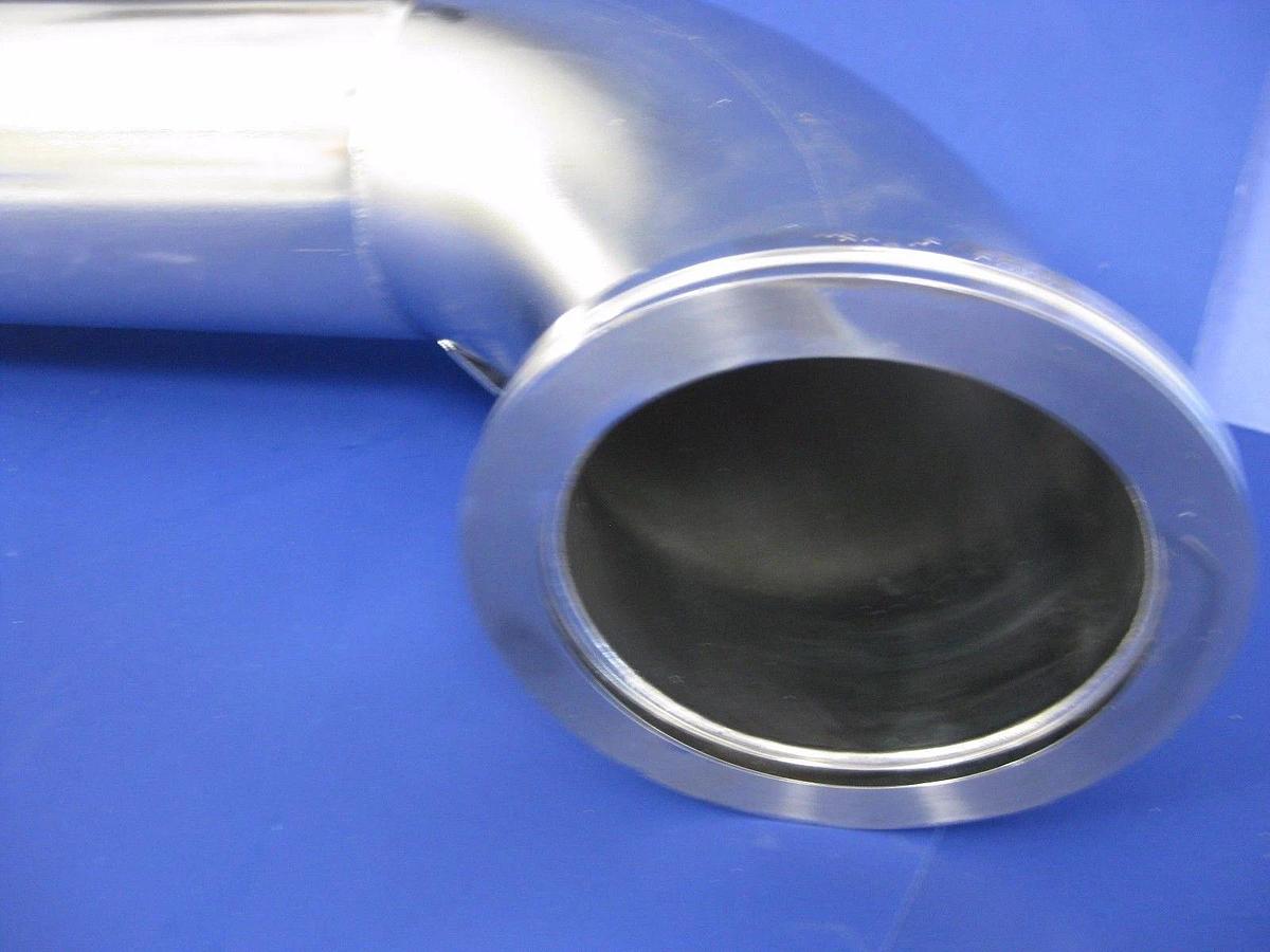 Used HPS Stainless Steel ISO-100 / 6.5" CF Vacuum Pipe Weldement w/ 4 Ports NW40, NW5