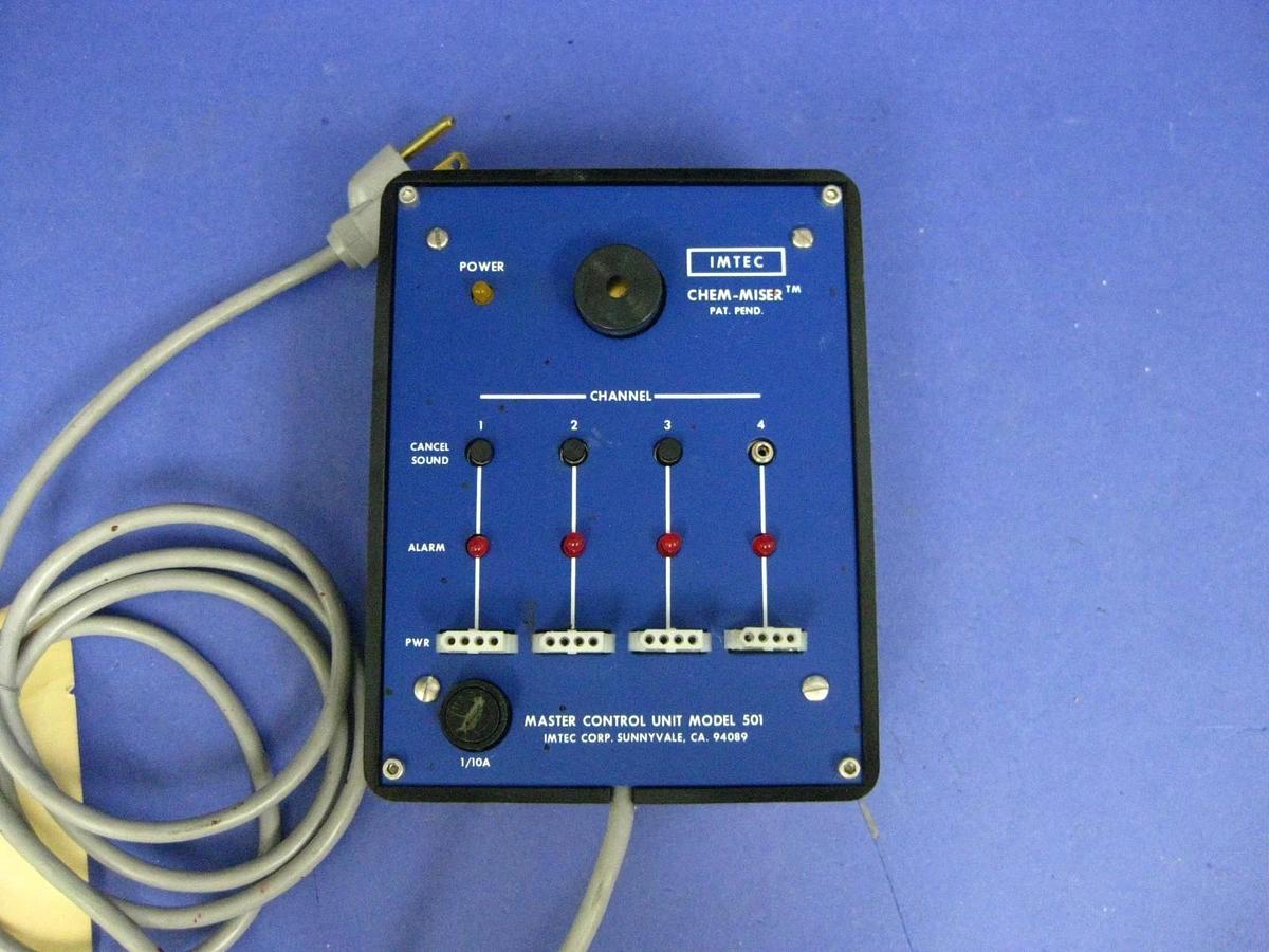Used IMTEC Acculine Chem-Miser MCU Master Control Unit Model 501, 20-00-027, Used