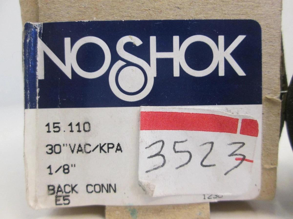 Used Noshok 15.110 Pressure Gauge 1/8", -30-0 in Hg