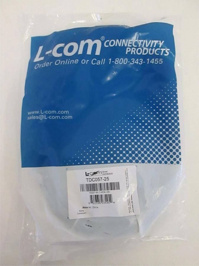 L-Com, TDC057-25, Flat Phone Cable, New