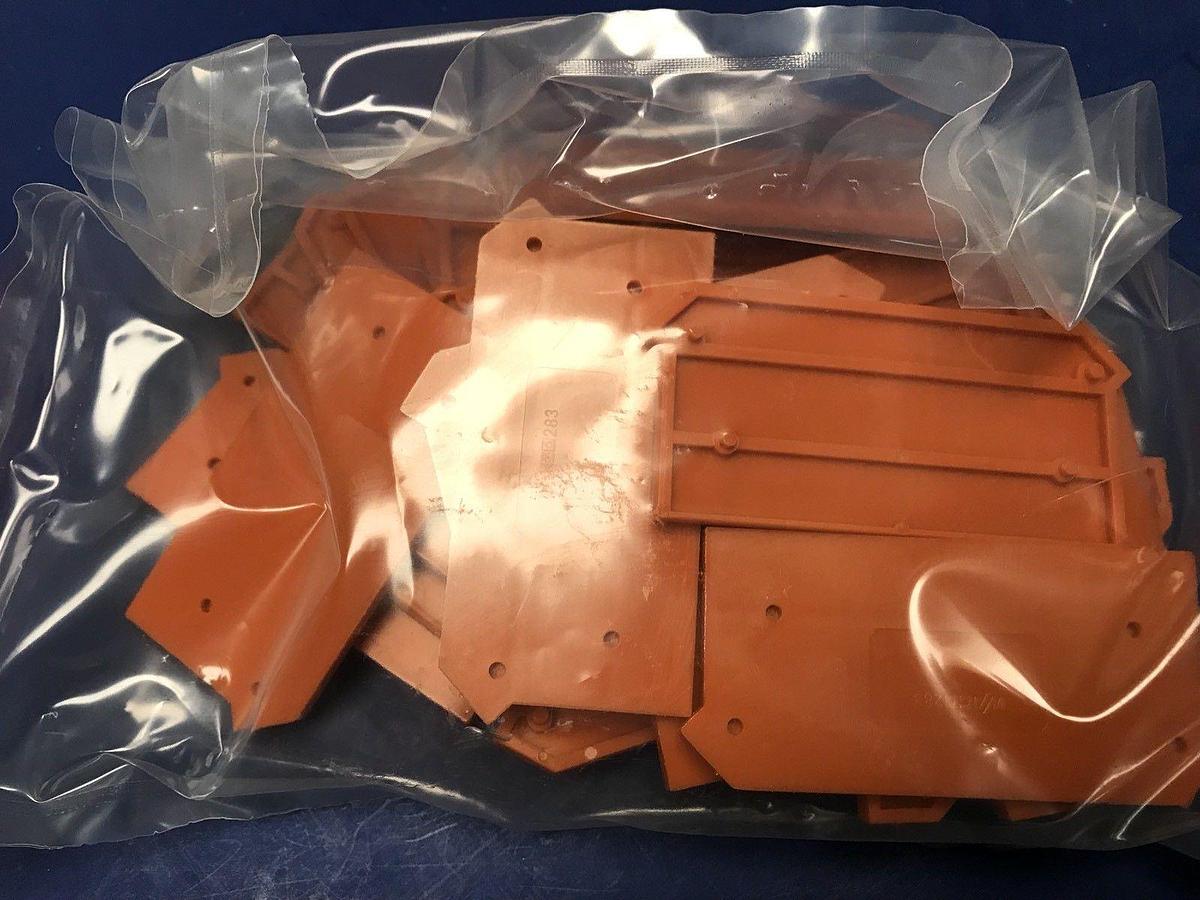 Wago 283-317 Terminal Block End Plate, Lot of 50 NEW